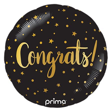 Ballon Congrats Noir
