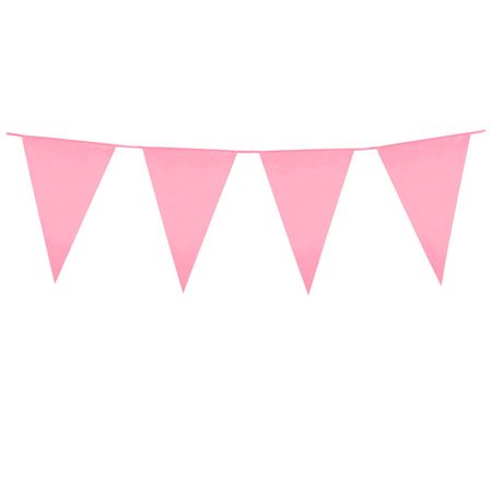 Guirlande Fanions Rose 10m