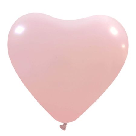 Ballon Coeur 30cm Rose