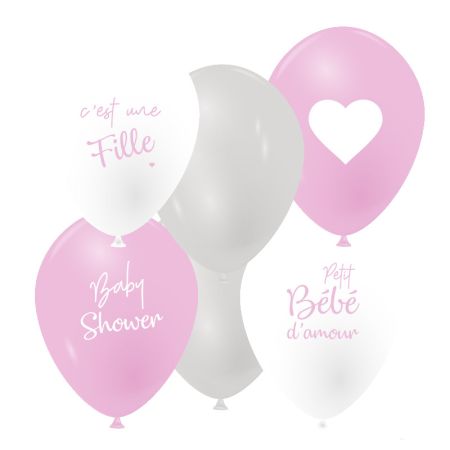 Ballon Baby Shower Fille Latex