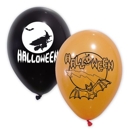 Ballon Happy Hallowen Assortis orange et noir