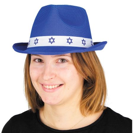 Chapeau Bar Mitzvah bleu adulte