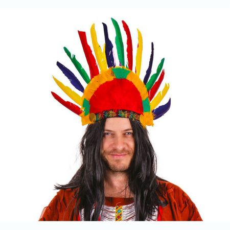 Coiffe indien 14 plumes
