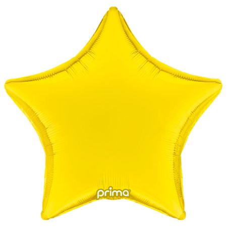 Ballon Mylar &eacute;toile Jaune (yellow) Prima