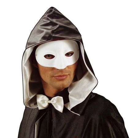 Loup Tissu Blanc Adulte