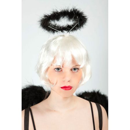 Serre t&ecirc;te avec halo d'ange noir