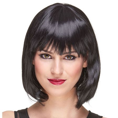 Perruque carr&eacute; plongeant Noire
