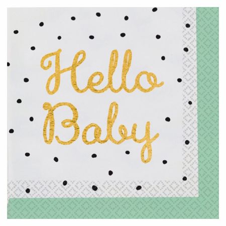 Serviettes jetable Hello Baby
