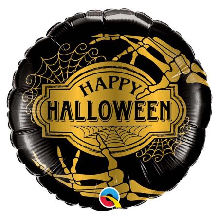 Ballon Happy Halloween Noir
