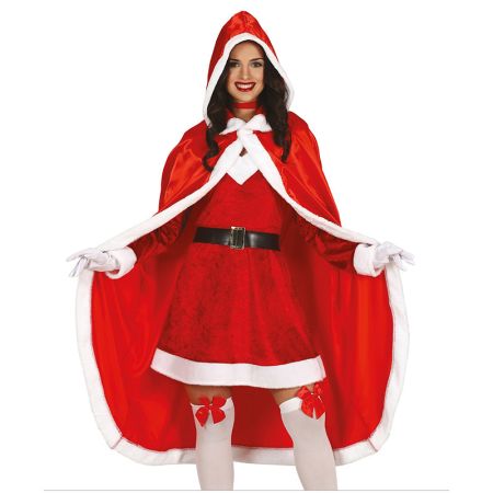 D&eacute;guisement Cape velour M&egrave;re No&euml;l