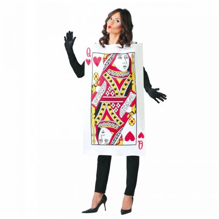 D&eacute;guisement Carte Dame de coeur