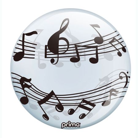 Ballon sph&egrave;re notes de musiques