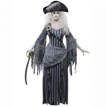 D&eacute;guisement Lady Pirate Grise Halloween
