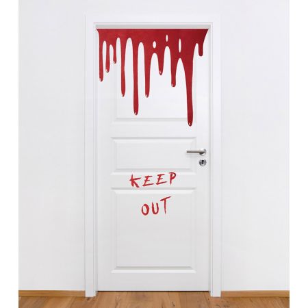 D&eacute;cor Porte Halloween Sang