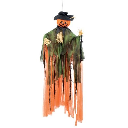 Suspension &eacute;pouvantail citrouille