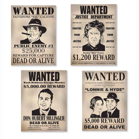 Affiches Wanted par 4