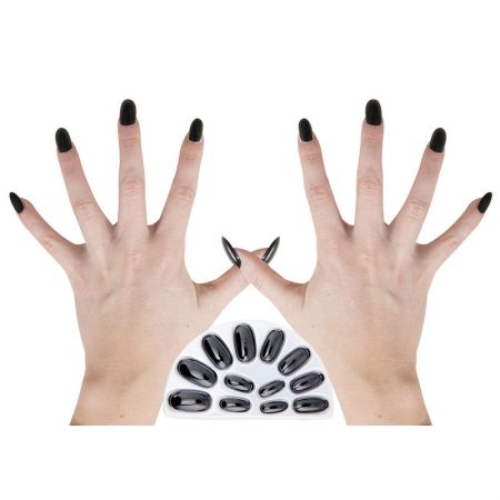 Faux ongles noirs