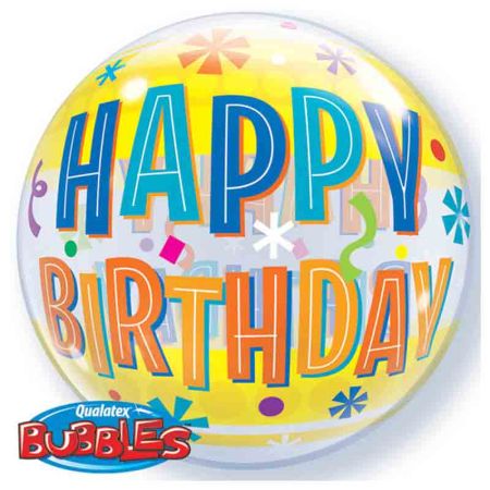 Ballon Bubble Happy Birthday Celebration