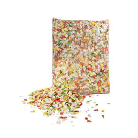 Confettis multicolores d&eacute;poussi&eacute;r&eacute;s luxe 100gr