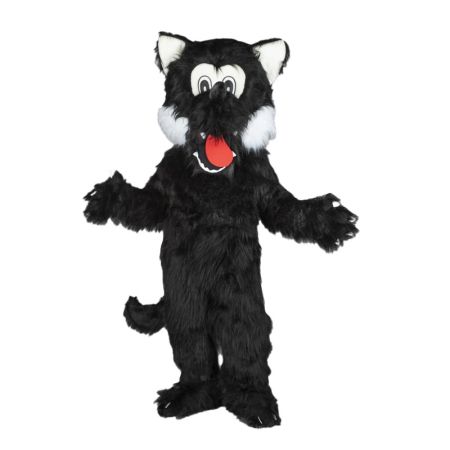 D&eacute;guisement mascotte loup noir