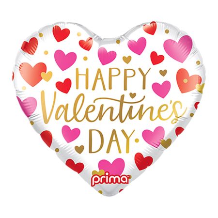 Ballon Coeur Happy Valentine Day