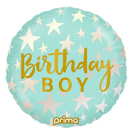 Ballon Birthday Boy Stars