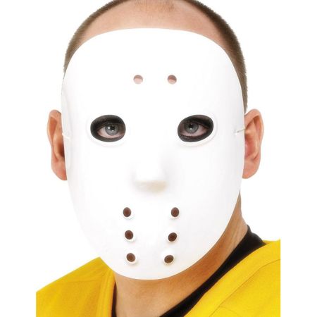 Masque Hockey Blanc Adulte