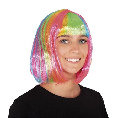 Perruque carr&eacute; Arc en ciel