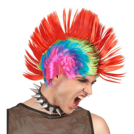 Perruque Cr&ecirc;te Multicolore