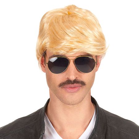 Perruque courte homme Blonde