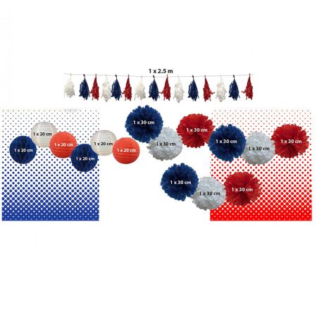 Kit d&eacute;coration 14 juillet, France