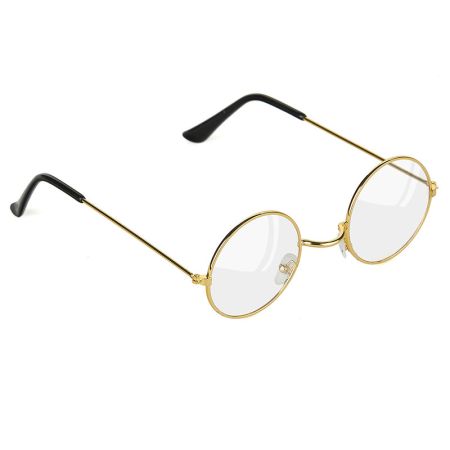 Lunettes m&eacute;tal rondes avec verres or