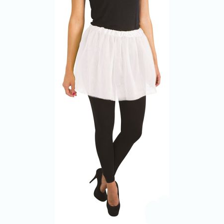 Tutu en tulle doubl&eacute; blanc