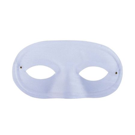 Loup Domino tissu blanc