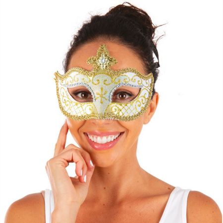 Loup V&eacute;nitien argent et or