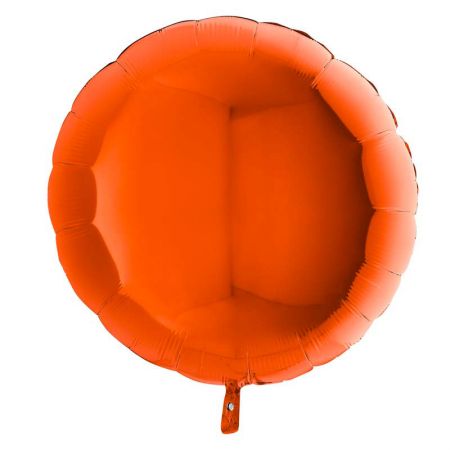 Ballon Mylar Rond Orange