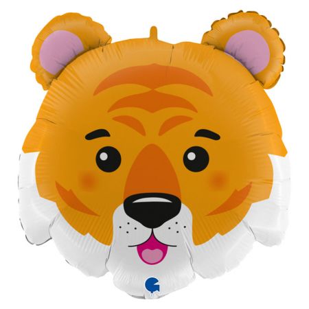 Ballon Mylar T&ecirc;te Tigre