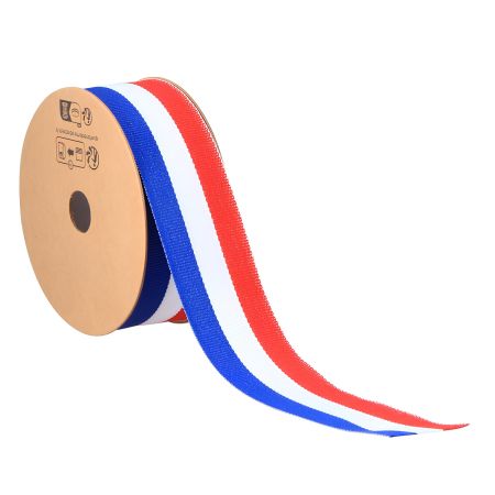 Ruban tricolore en tissu