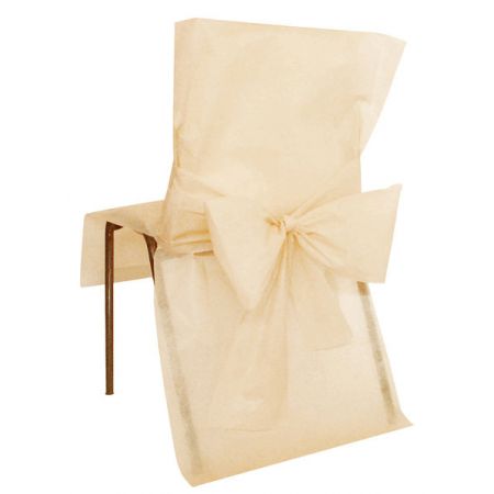 Housse de chaise Ivoire par 10