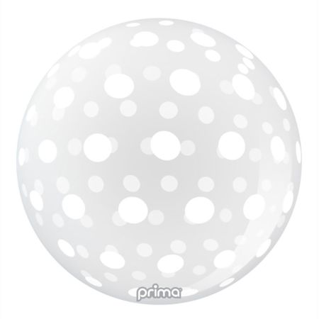 Ballon Prima Sph&egrave;re Pois Blanc