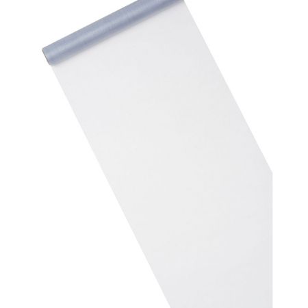 Chemin de table Organza Argent Brillant