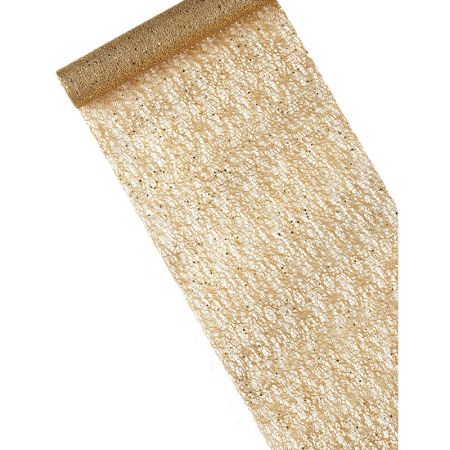 Chemin de table dor&eacute; M&eacute;tallis&eacute;