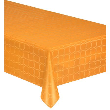 Nappe Papier Damass&eacute;e couleur Orange 6m x 1m20