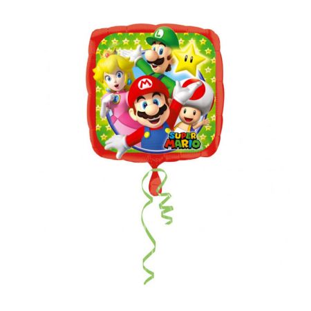 Ballon Super Mario carré
