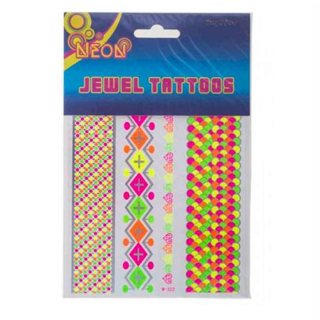 Tatouage Ephemere Fluo par 12