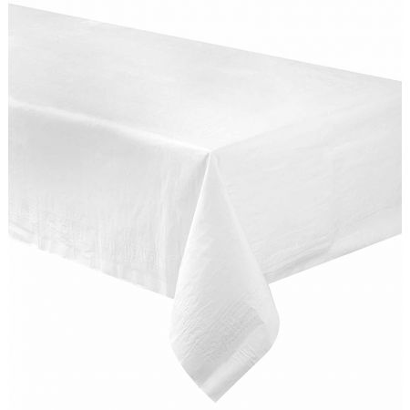 Nappe Papier Doubl&eacute;e Blanches 137 x 274 cm