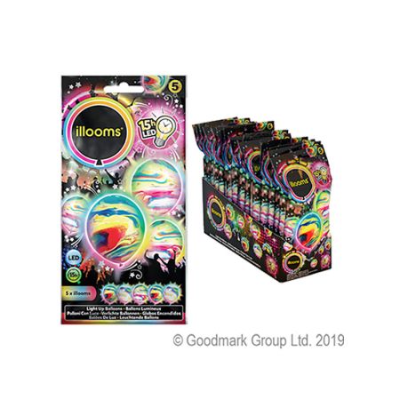 Ballon lumineux Assortiment Marbr&eacute;