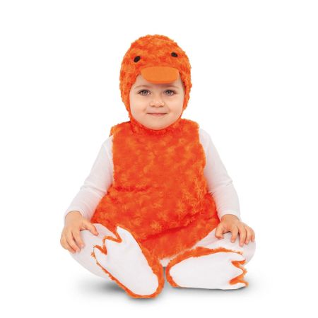 D&eacute;guisement Canard peluche orange baby