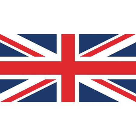 Drapeau Royaume Uni de fa&ccedil;ade en polyester 90x150
