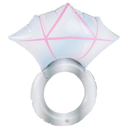 Ballon Coeur Just Married Argent